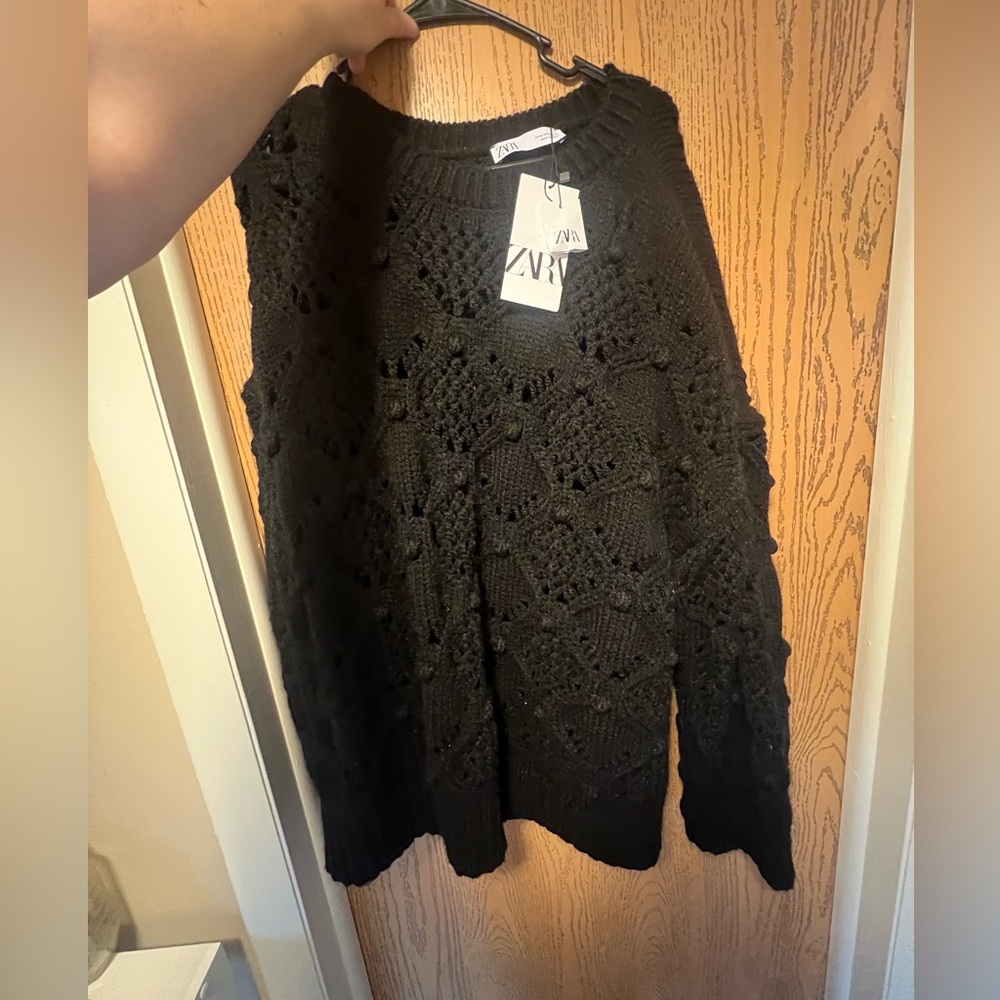 zara chunky knit sweater